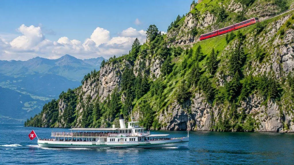 Lucerne: Mt. Pilatus Cable Car, Cogwheel Train & Lake Cruise