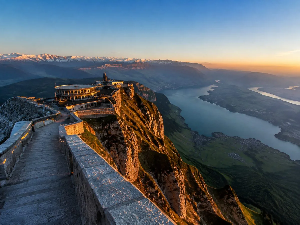 View from the Esel viewpoint over Lake Lucerne